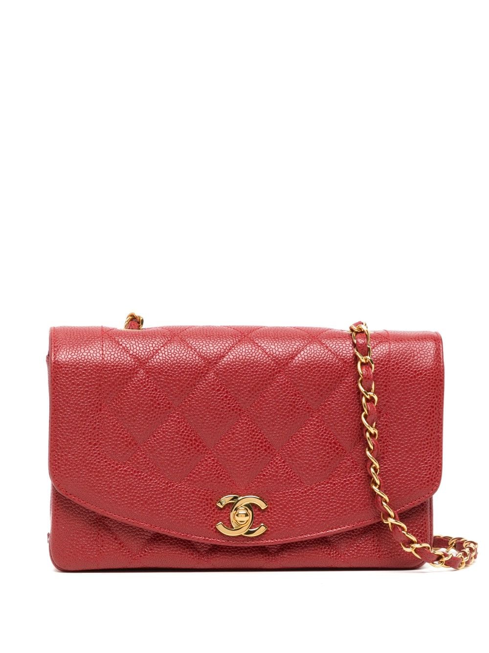 CHANEL Pre-Owned 1995 small Diana shoulder bag - Red von CHANEL Pre-Owned