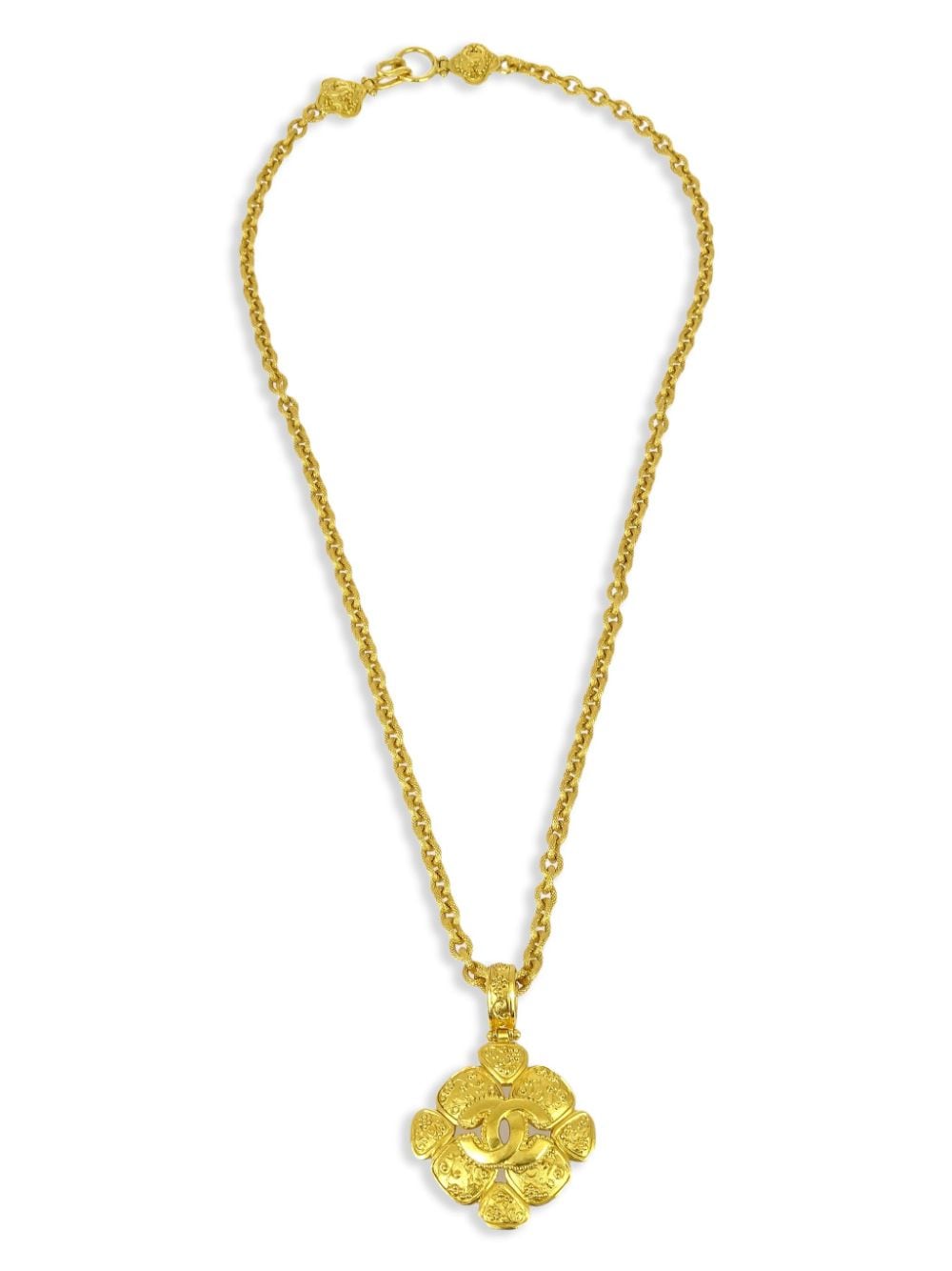 CHANEL Pre-Owned 1996 CC pendant chain necklace - Gold von CHANEL Pre-Owned