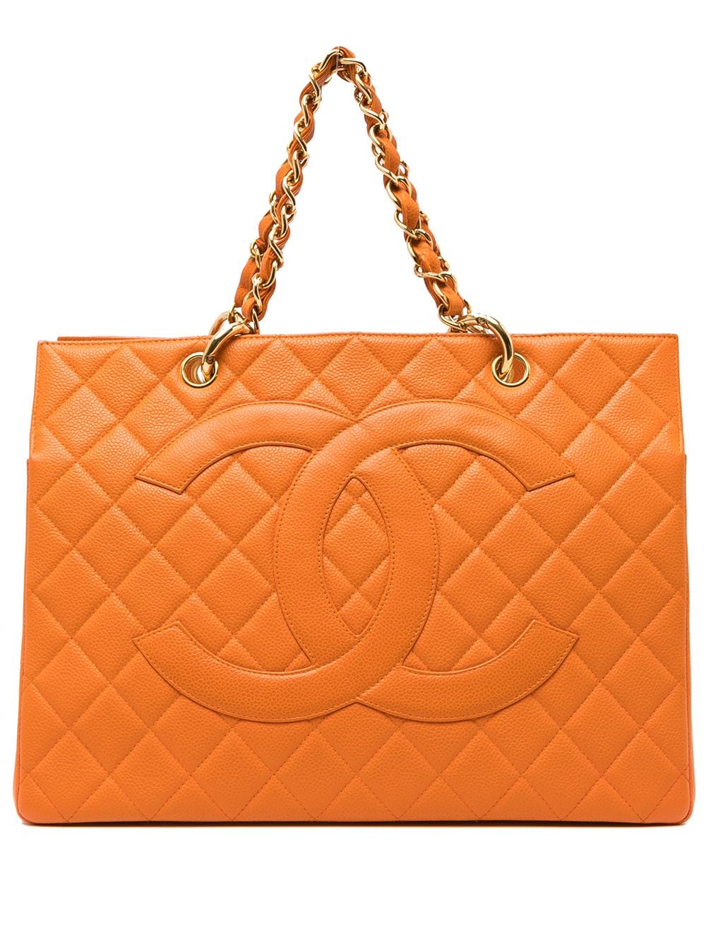 CHANEL Pre-Owned 1997 diamond-quilted CC handbag - Orange von CHANEL Pre-Owned