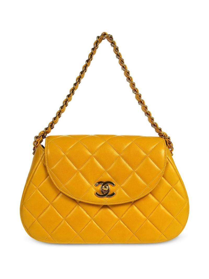 CHANEL Pre-Owned 1997 diamond quilted shoulder bag - Yellow von CHANEL Pre-Owned