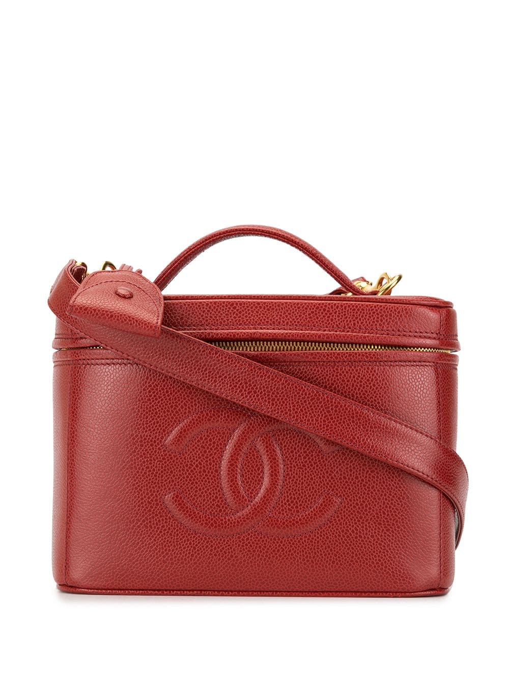CHANEL Pre-Owned 1998 CC vanity case - Red von CHANEL Pre-Owned