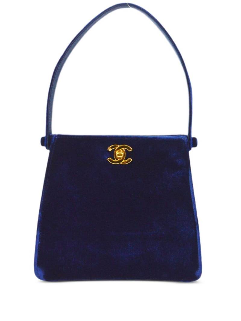 CHANEL Pre-Owned 1998 Double Sided velvet handbag - Blue von CHANEL Pre-Owned