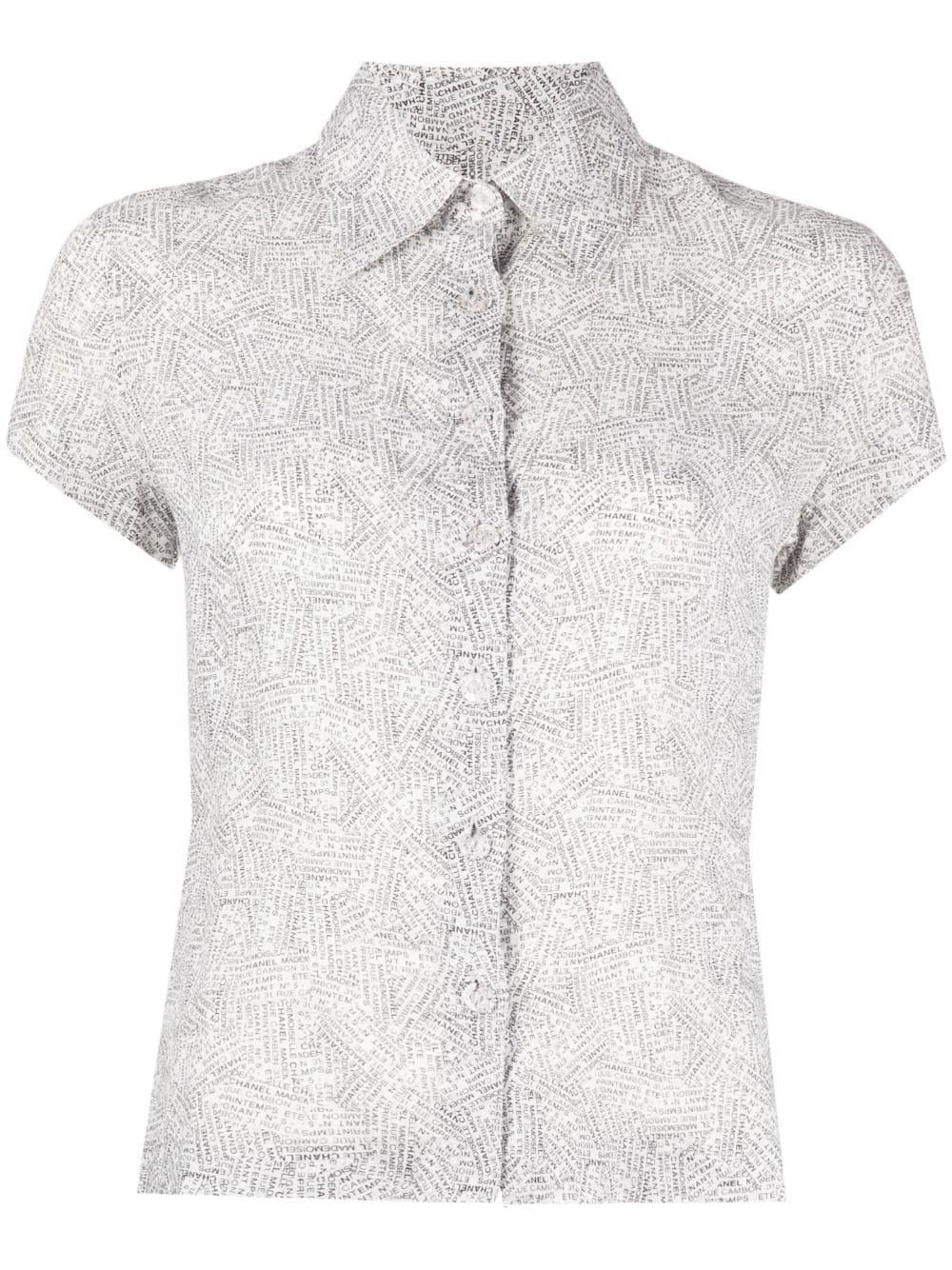 CHANEL Pre-Owned 1999 Rue Cambon print shirt - White von CHANEL Pre-Owned