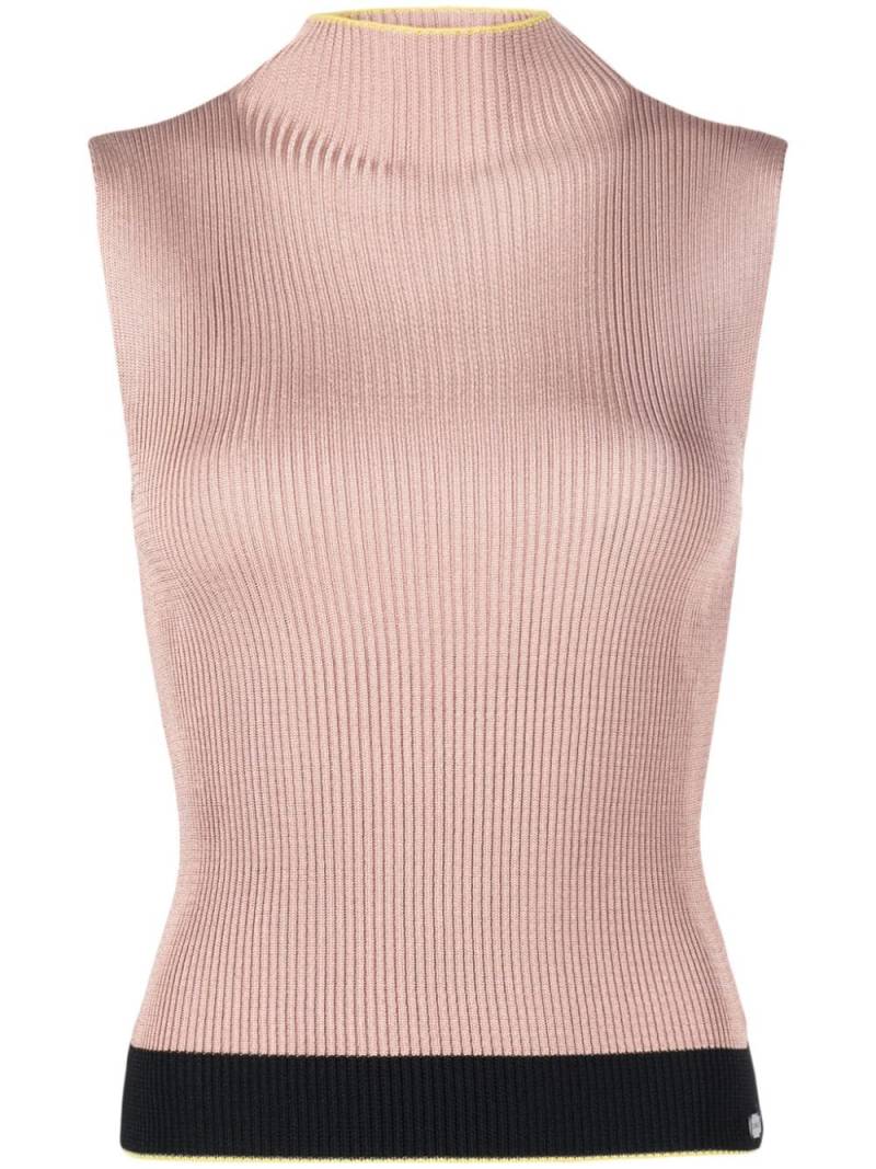CHANEL Pre-Owned 1999 sleeveless ribbed top - Pink von CHANEL Pre-Owned