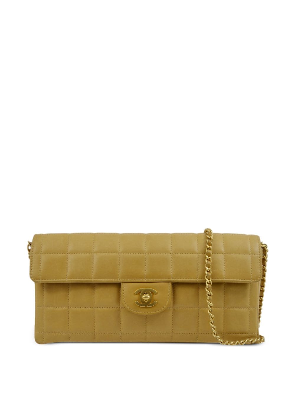 CHANEL Pre-Owned 2000 Choco Bar shoulder bag - Yellow von CHANEL Pre-Owned