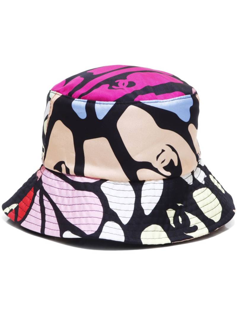 CHANEL Pre-Owned 2000s CC abstract-print bucket hat - Pink von CHANEL Pre-Owned