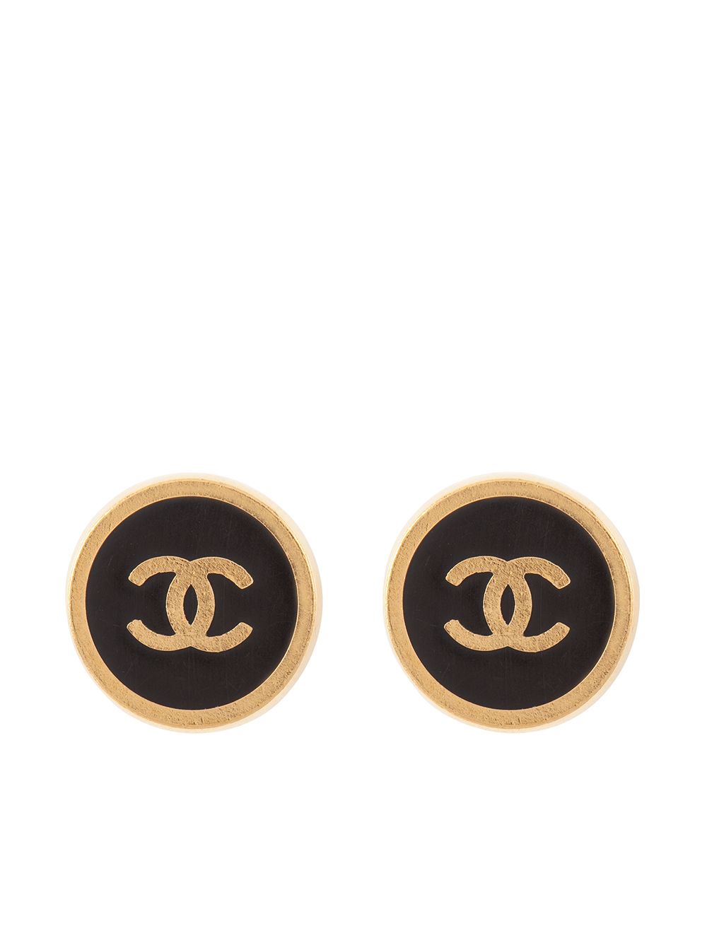 CHANEL Pre-Owned 2000s CC clip-on earrings - Gold von CHANEL Pre-Owned