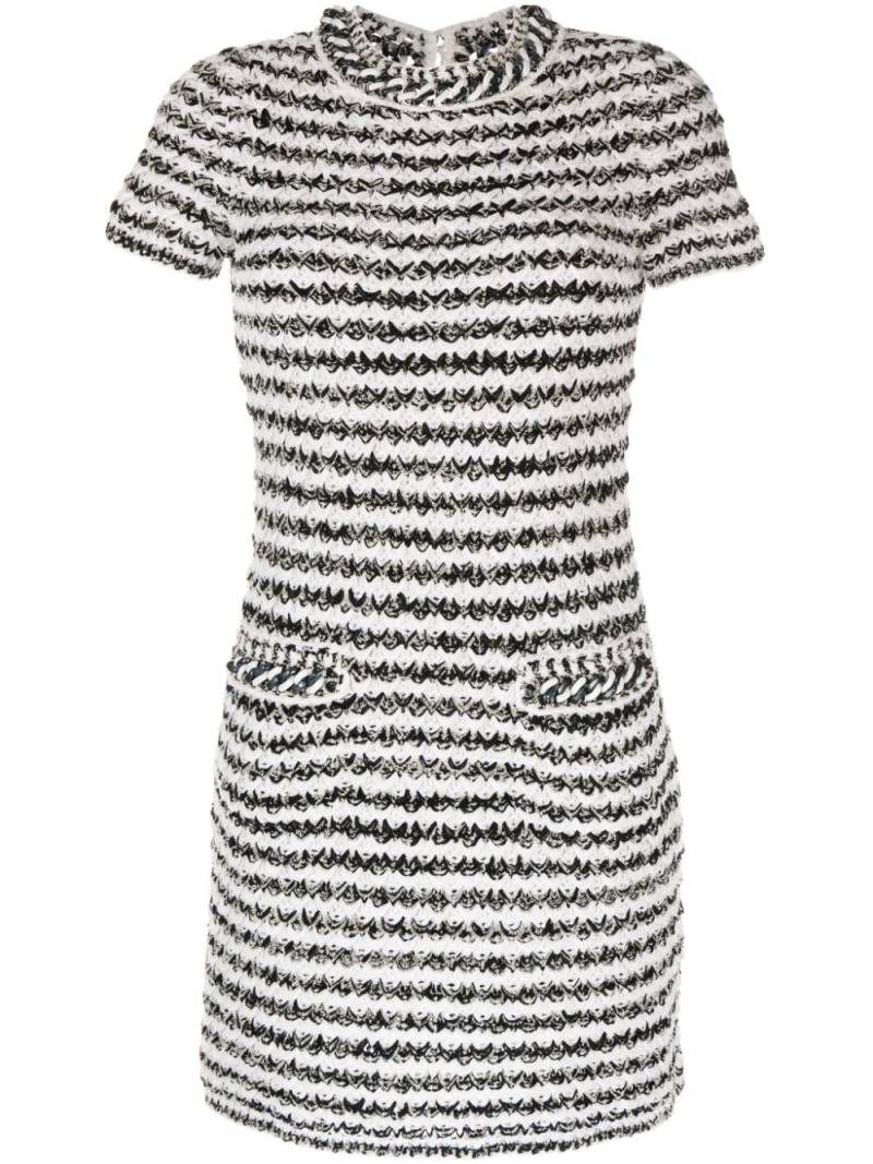 CHANEL Pre-Owned 2000s horizontal stripe open-knit dress - Black von CHANEL Pre-Owned