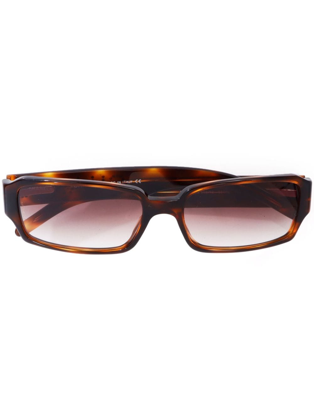 CHANEL Pre-Owned 2000s tortoiseshell rectangle-frames sunglasses - Brown von CHANEL Pre-Owned