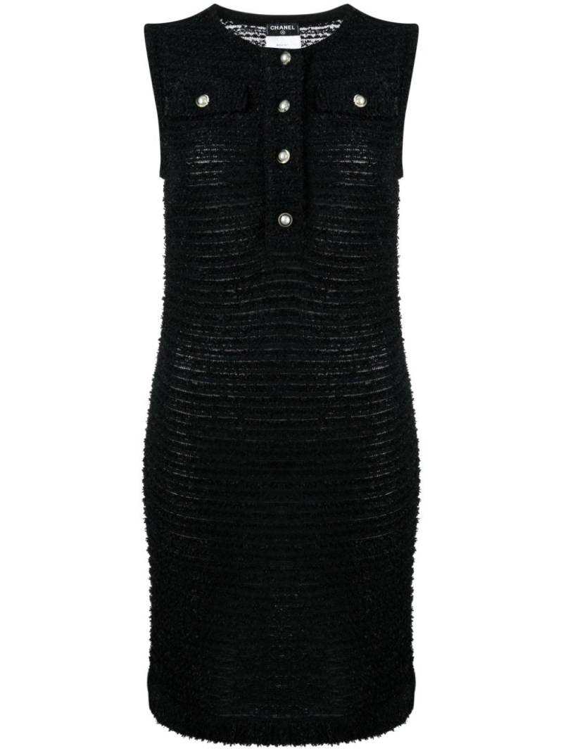 CHANEL Pre-Owned 2000s tweed sleeveless dress - Black von CHANEL Pre-Owned