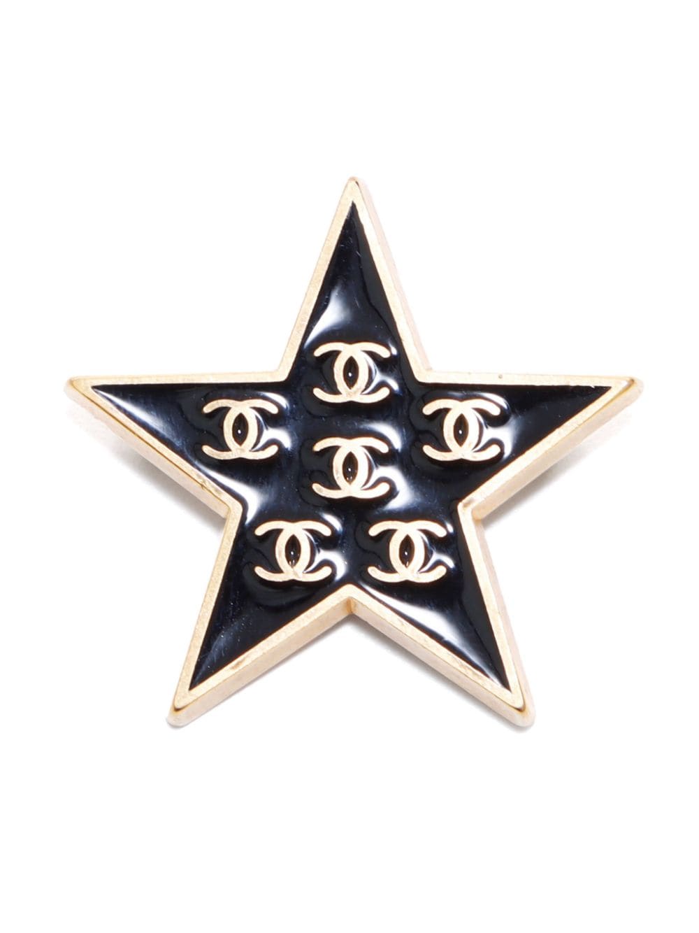 CHANEL Pre-Owned 2001 CC star brooch - Gold von CHANEL Pre-Owned