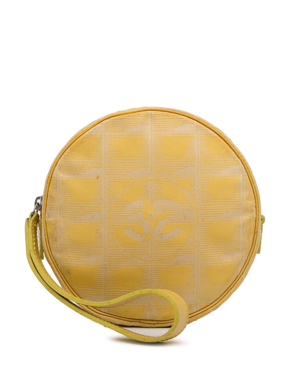 CHANEL Pre-Owned 2002-2003 New Travel Line Nylon pouch - Yellow von CHANEL Pre-Owned