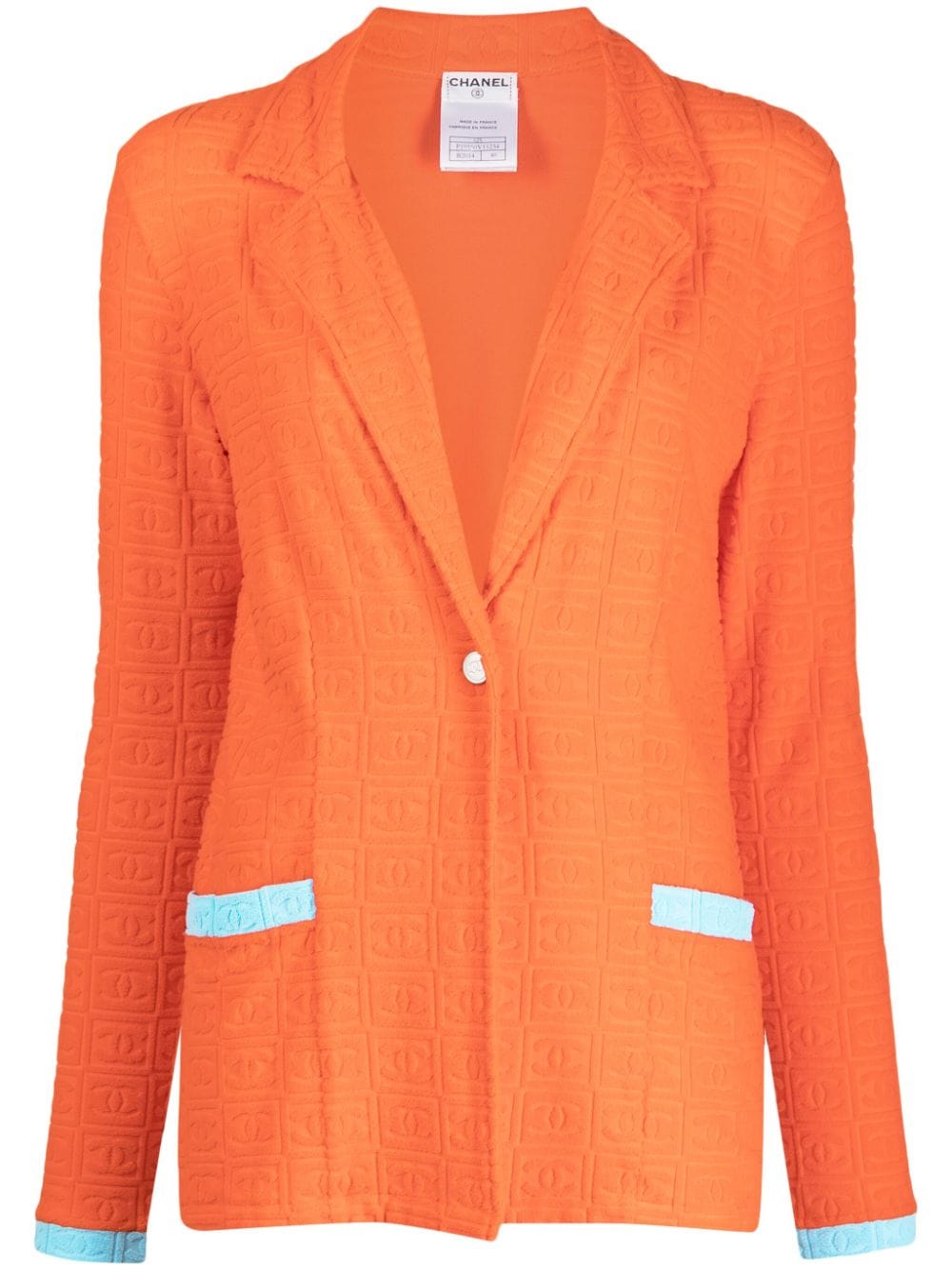 CHANEL Pre-Owned 2002 CC terry-cloth blazer - Orange von CHANEL Pre-Owned