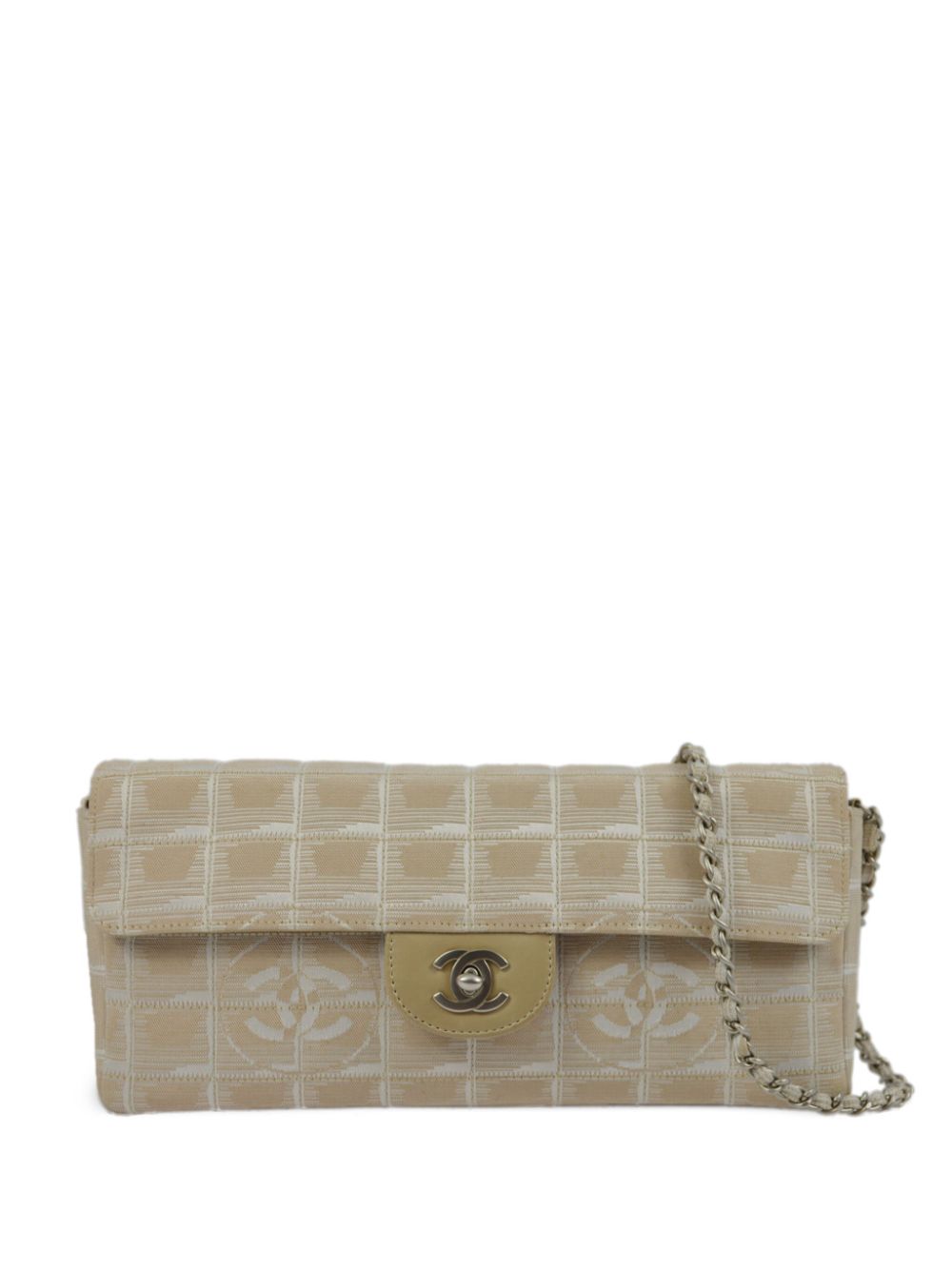 CHANEL Pre-Owned 2002 East West Flap shoulder bag - Neutrals von CHANEL Pre-Owned