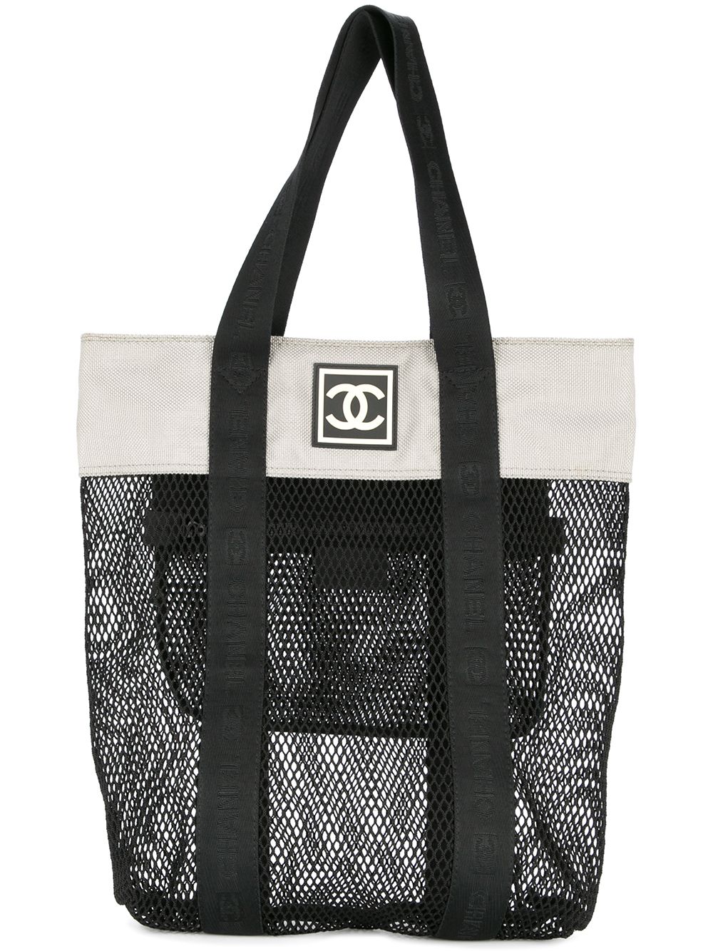 CHANEL Pre-Owned 2003-2004 CC Sports Line tote bag - Black von CHANEL Pre-Owned