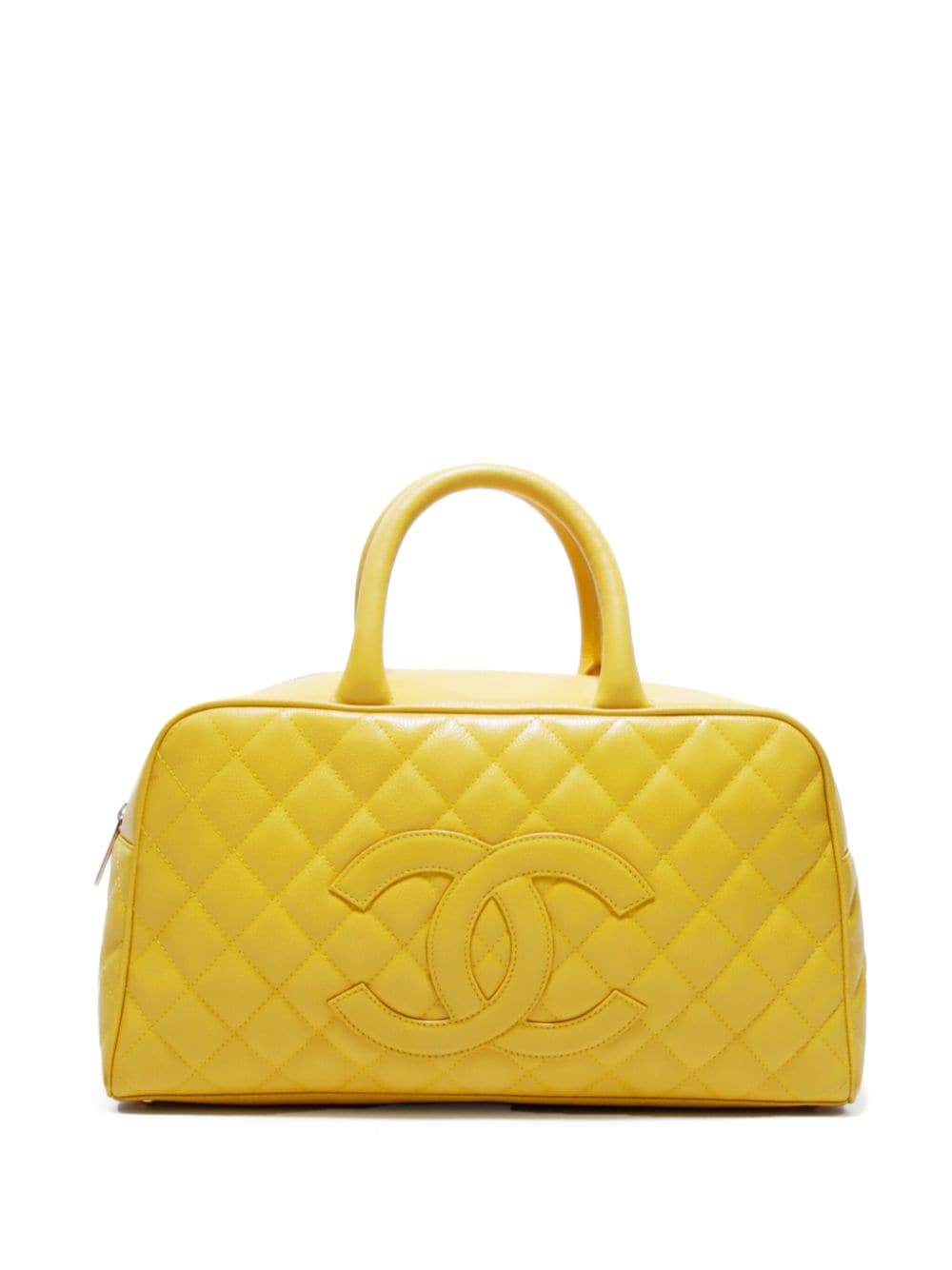 CHANEL Pre-Owned 2003 CC stitch handbag - Yellow von CHANEL Pre-Owned