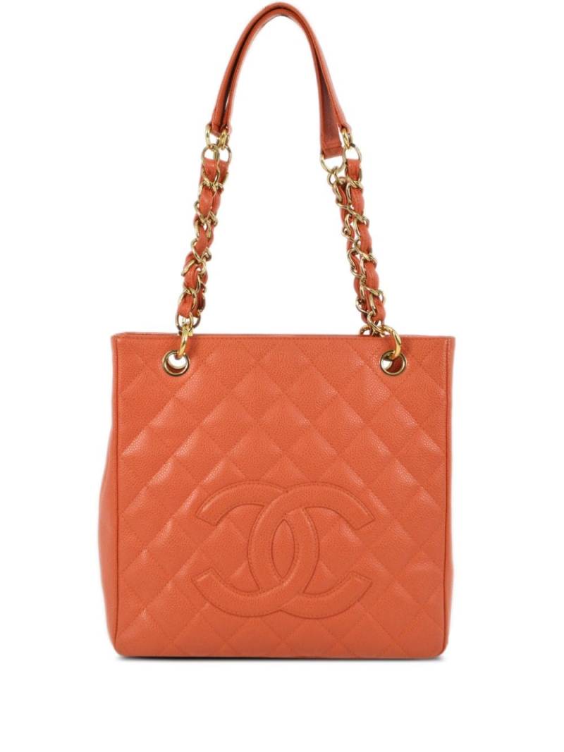 CHANEL Pre-Owned 2003 Petite Shopping tote bag - Orange von CHANEL Pre-Owned