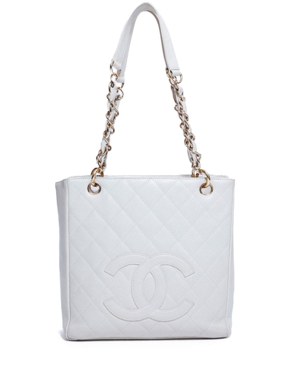 CHANEL Pre-Owned 2003 Petite Shopping tote bag - White von CHANEL Pre-Owned