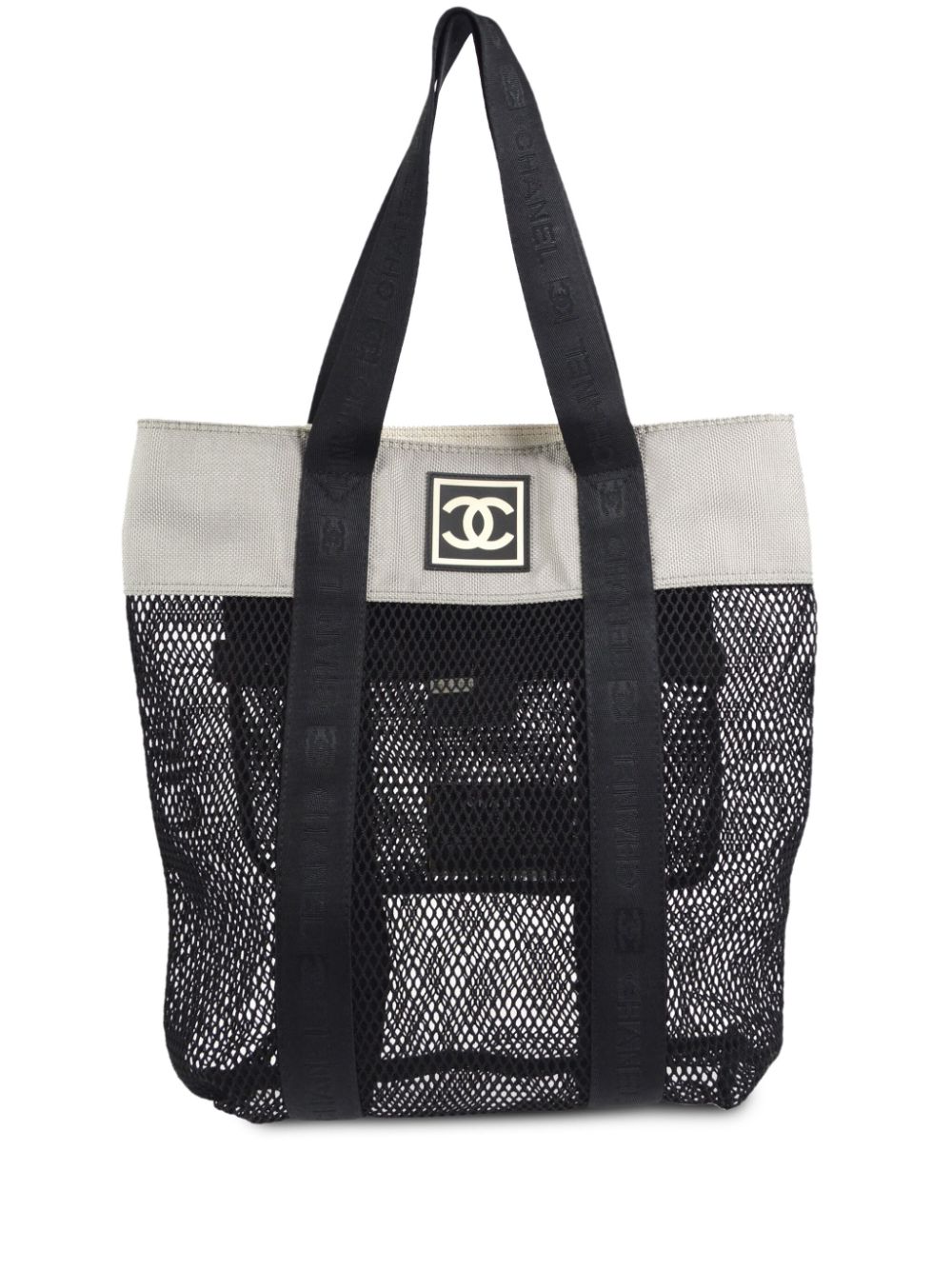 CHANEL Pre-Owned 2003 Sport Line mesh tote bag - Black von CHANEL Pre-Owned