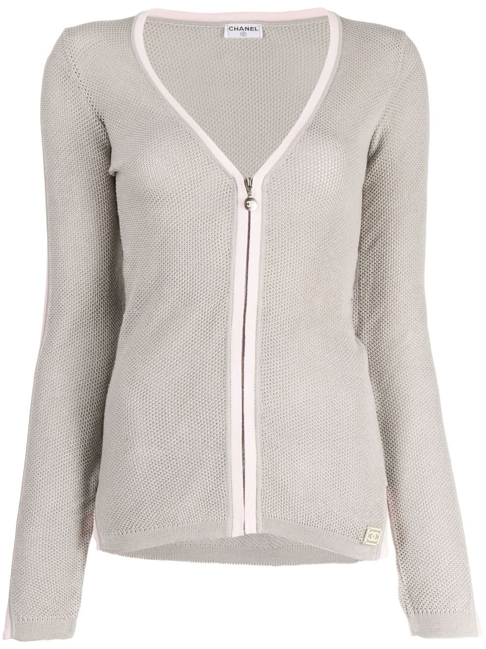 CHANEL Pre-Owned 2003 Sports Line zip-front top - Grey von CHANEL Pre-Owned