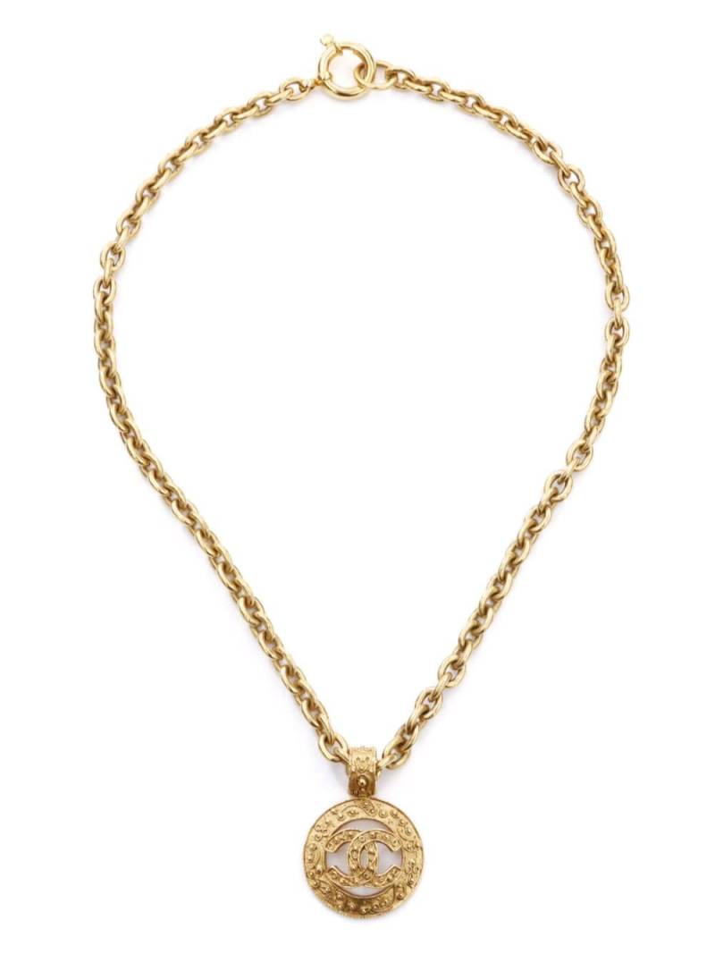 CHANEL Pre-Owned 2004 CC-pendant gold-plated necklace von CHANEL Pre-Owned