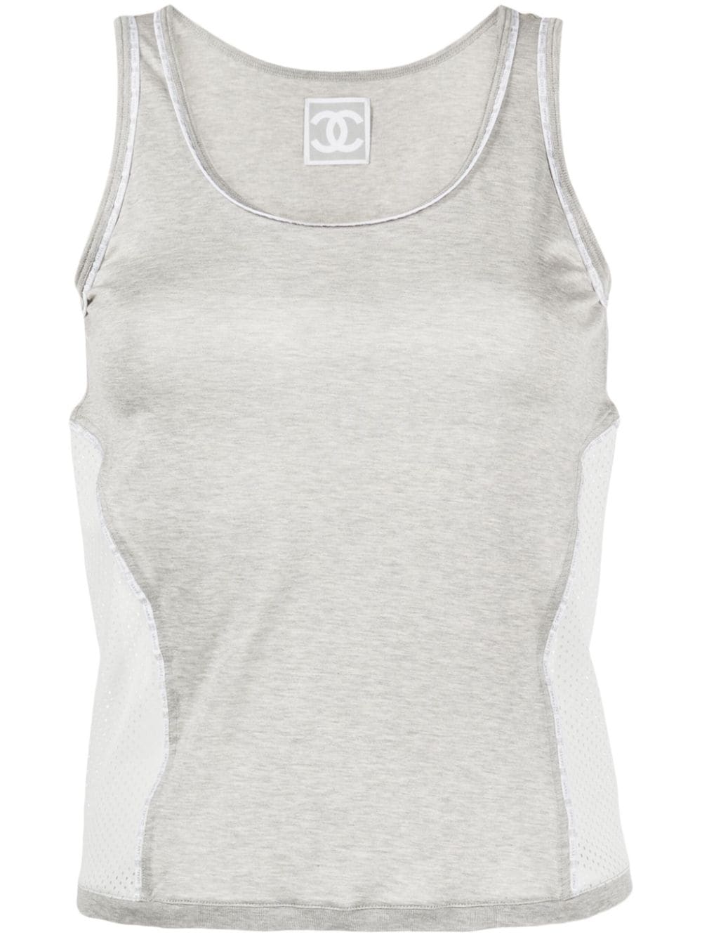 CHANEL Pre-Owned 2004 Sports line panelled tank top - Grey von CHANEL Pre-Owned