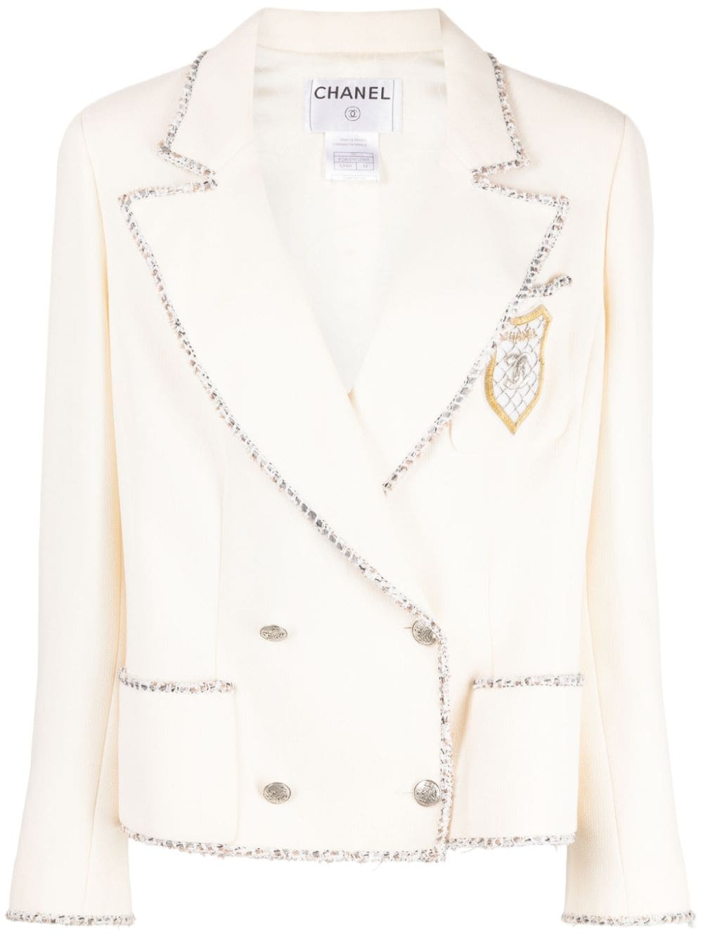 CHANEL Pre-Owned 2005 Emblem wool jacket - Neutrals von CHANEL Pre-Owned