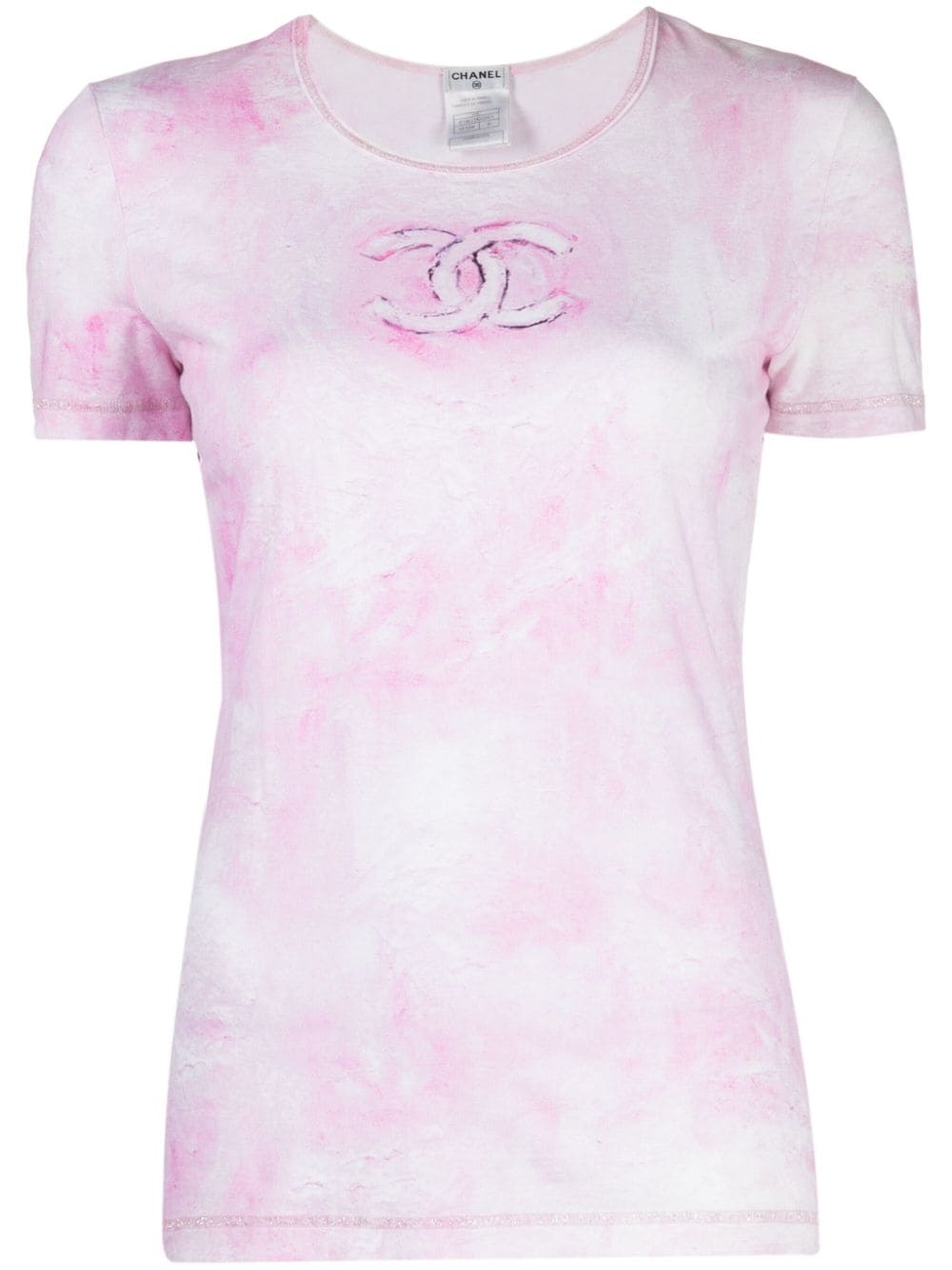 CHANEL Pre-Owned 2009 CC bleached cotton T-shirt - Pink von CHANEL Pre-Owned