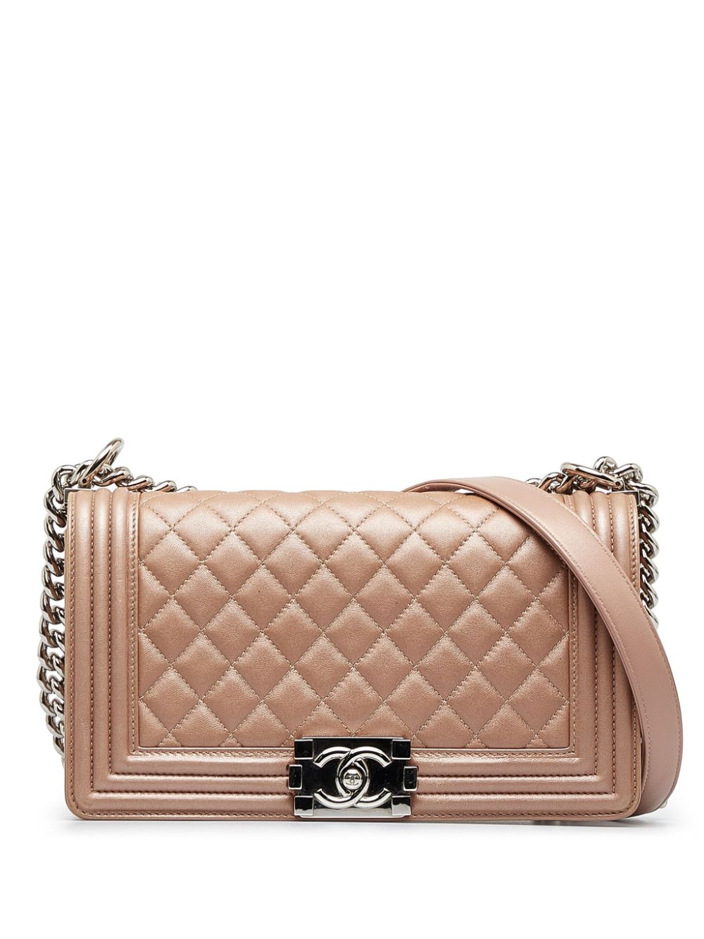 CHANEL Pre-Owned 2011-2012 Pre-Owned Chanel Medium Boy Flap crossbody bag - Brown von CHANEL Pre-Owned