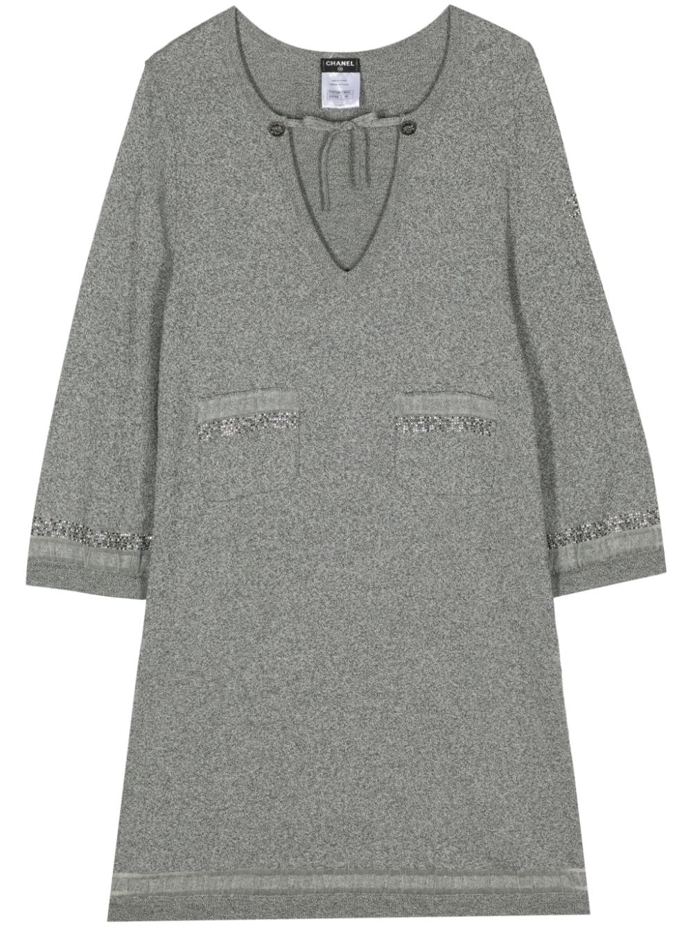 CHANEL Pre-Owned 2011 CC-buttons dress - Grey von CHANEL Pre-Owned