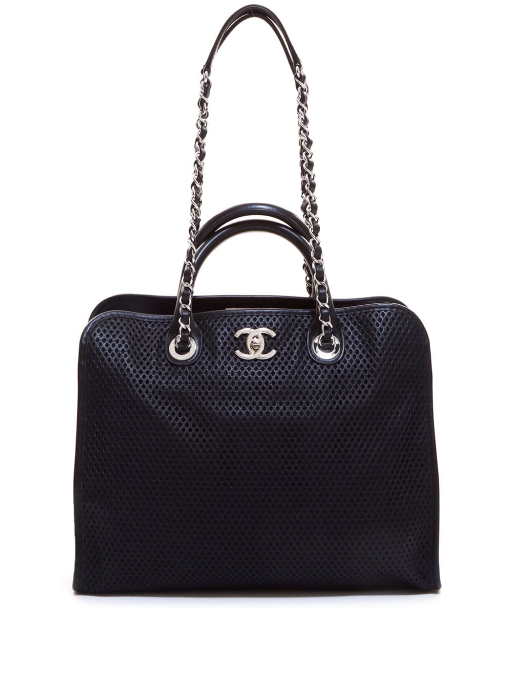CHANEL Pre-Owned 2012-2013 CC turn-lock two-way tote bag - Black von CHANEL Pre-Owned