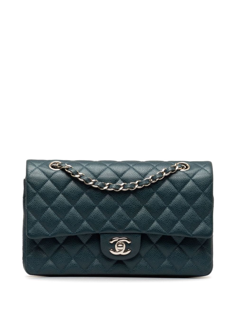 CHANEL Pre-Owned 2014-2015 Medium Classic Caviar Double Flap shoulder bag - Blue von CHANEL Pre-Owned