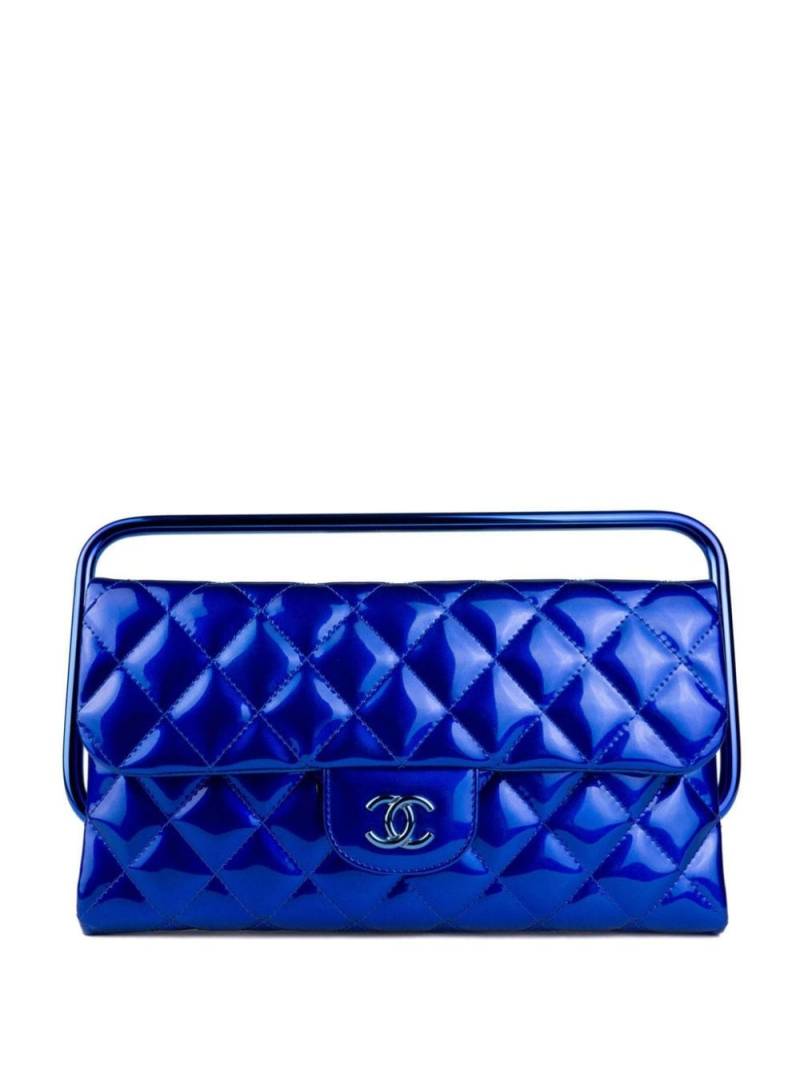 CHANEL Pre-Owned 2014 diamond quilted tote bag - Blue von CHANEL Pre-Owned