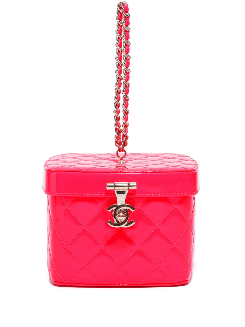 CHANEL Pre-Owned 2015-2016 enamel mini vanity bag - Pink von CHANEL Pre-Owned