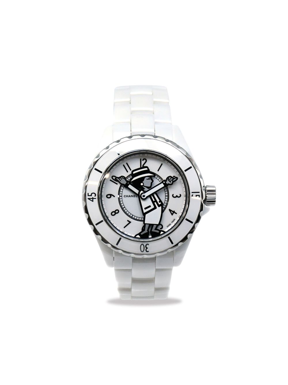 CHANEL Pre-Owned 2017 pre-owned J12 38mm - White von CHANEL Pre-Owned
