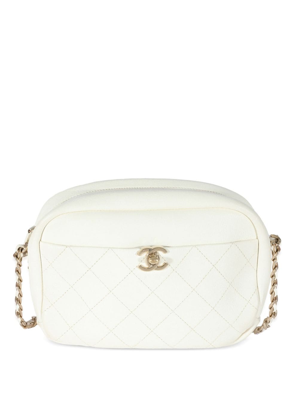 CHANEL Pre-Owned 2018-2019 CC Camera crossbody bag - White von CHANEL Pre-Owned