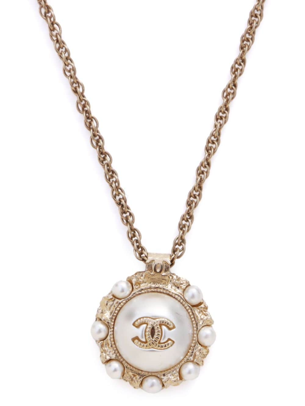 CHANEL Pre-Owned 2018 CC pendant necklace - Gold von CHANEL Pre-Owned