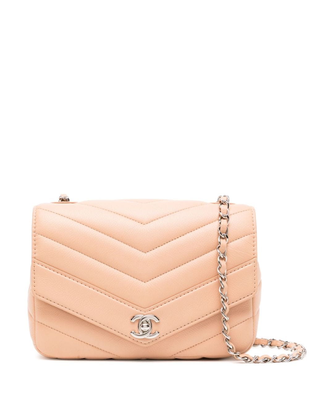 CHANEL Pre-Owned 2018 Flap quilted shoulder bag - Pink von CHANEL Pre-Owned