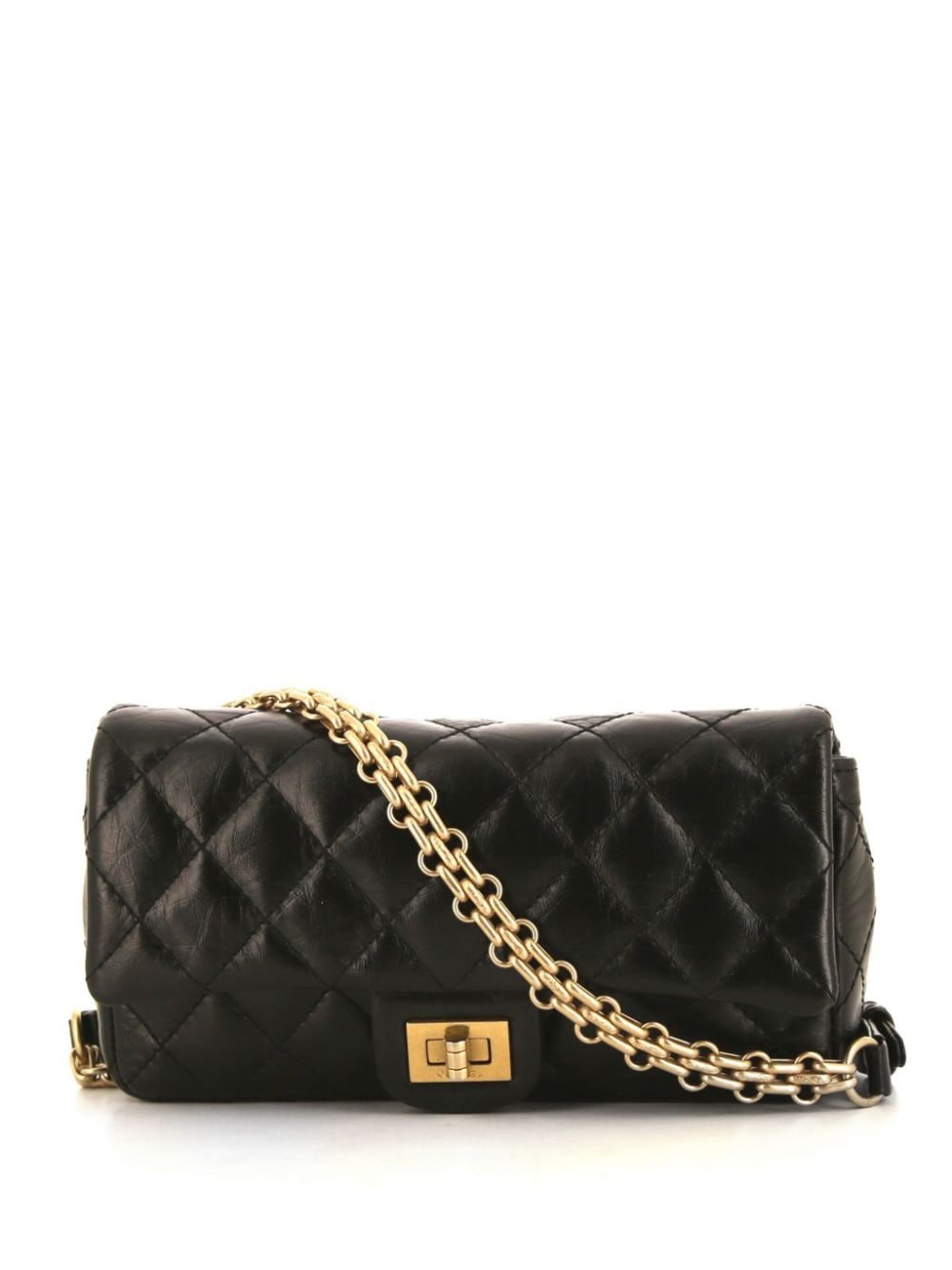 CHANEL Pre-Owned 2018 Pochette Reissue quilted belt bag - Black von CHANEL Pre-Owned