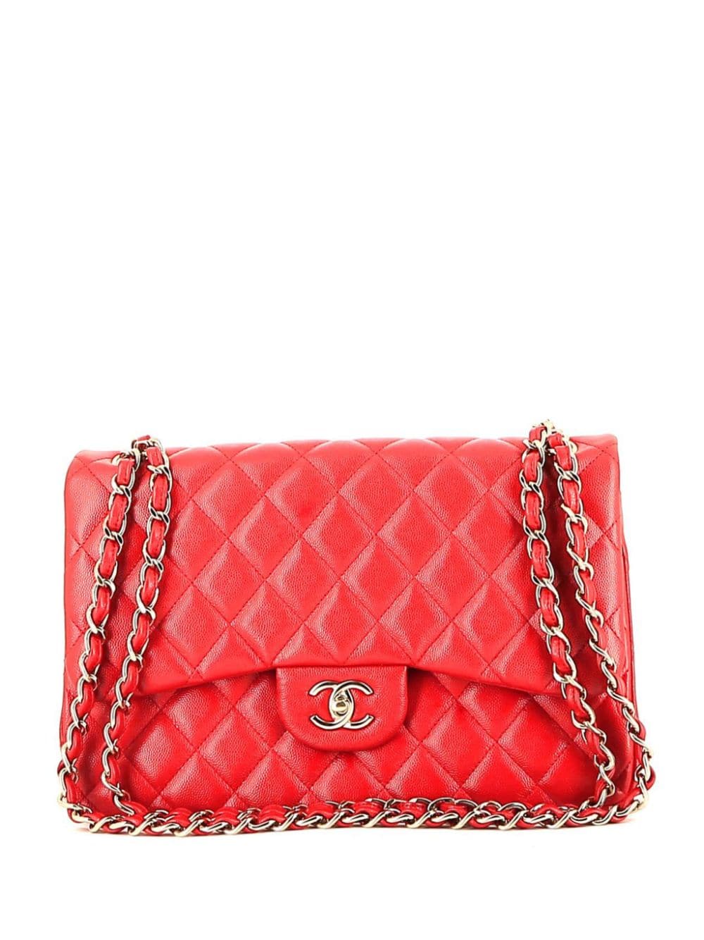 CHANEL Pre-Owned 2022 Jumbo Double Flap shoulder bag - Red von CHANEL Pre-Owned