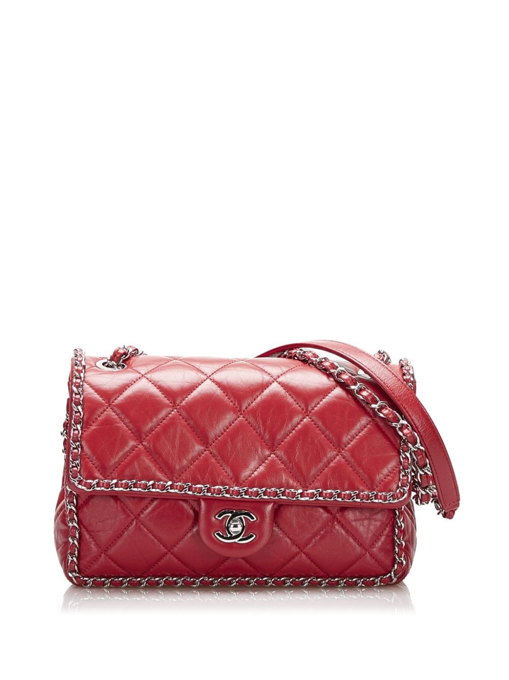 CHANEL Pre-Owned Running Chain Flap shoulder bag - Red von CHANEL Pre-Owned