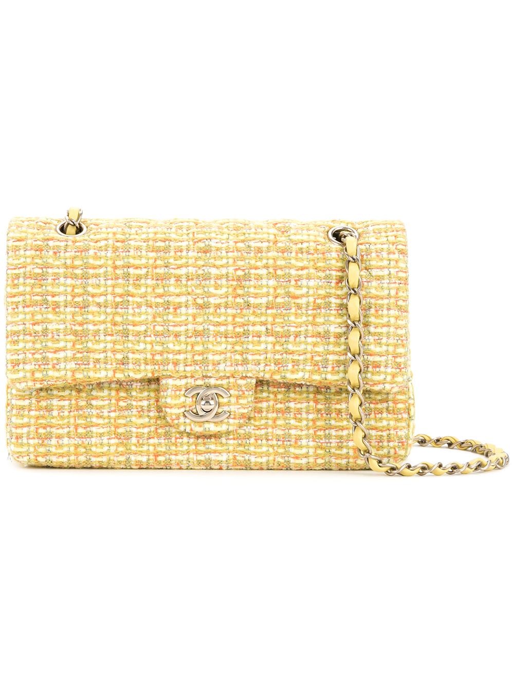 CHANEL Pre-Owned tweed shoulder bag - Yellow von CHANEL Pre-Owned