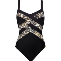 CHARMLINE Damen Badeanzug Golden Reflection schwarz | 44B von CHARMLINE