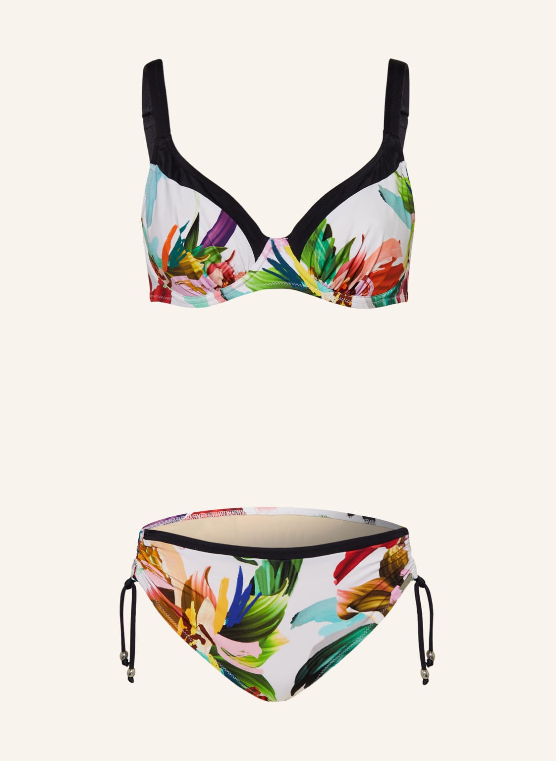 Charmline Bügel-Bikini Floral Rainbows schwarz von CHARMLINE