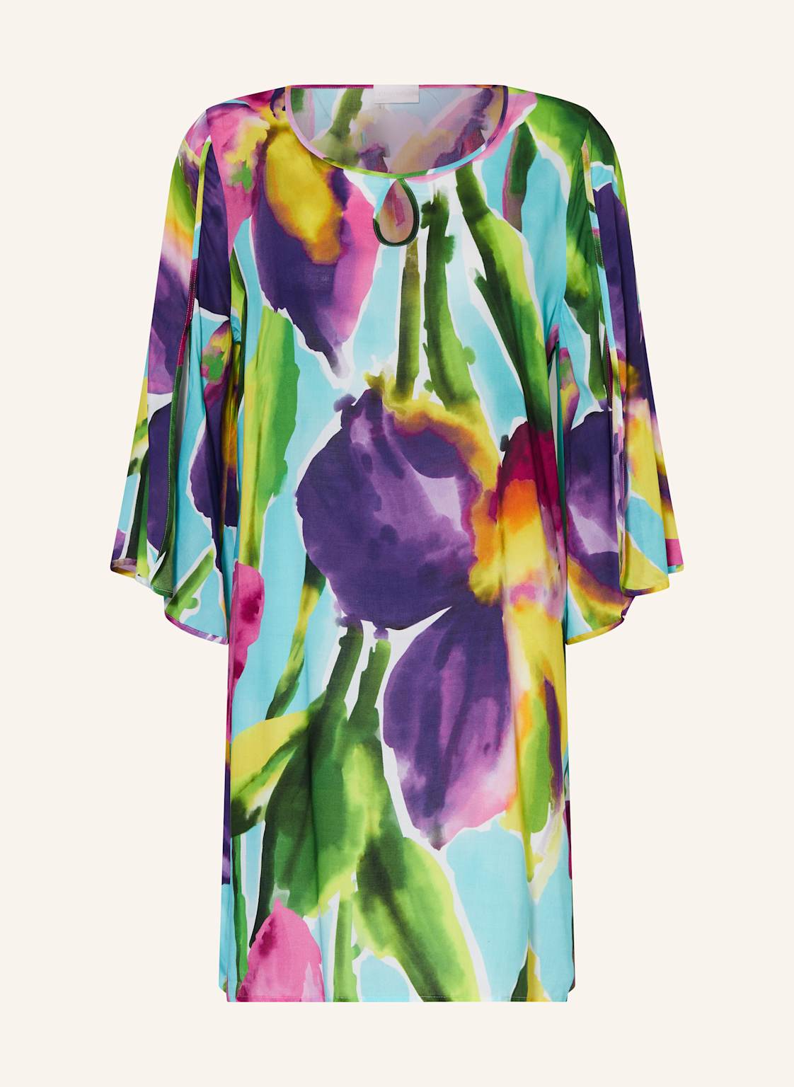 Charmline Kaftan Summer Aquarelle blau von CHARMLINE