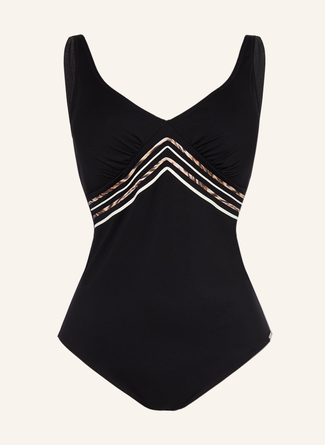 Charmline Shape-Badeanzug Jungle Stripes schwarz von CHARMLINE