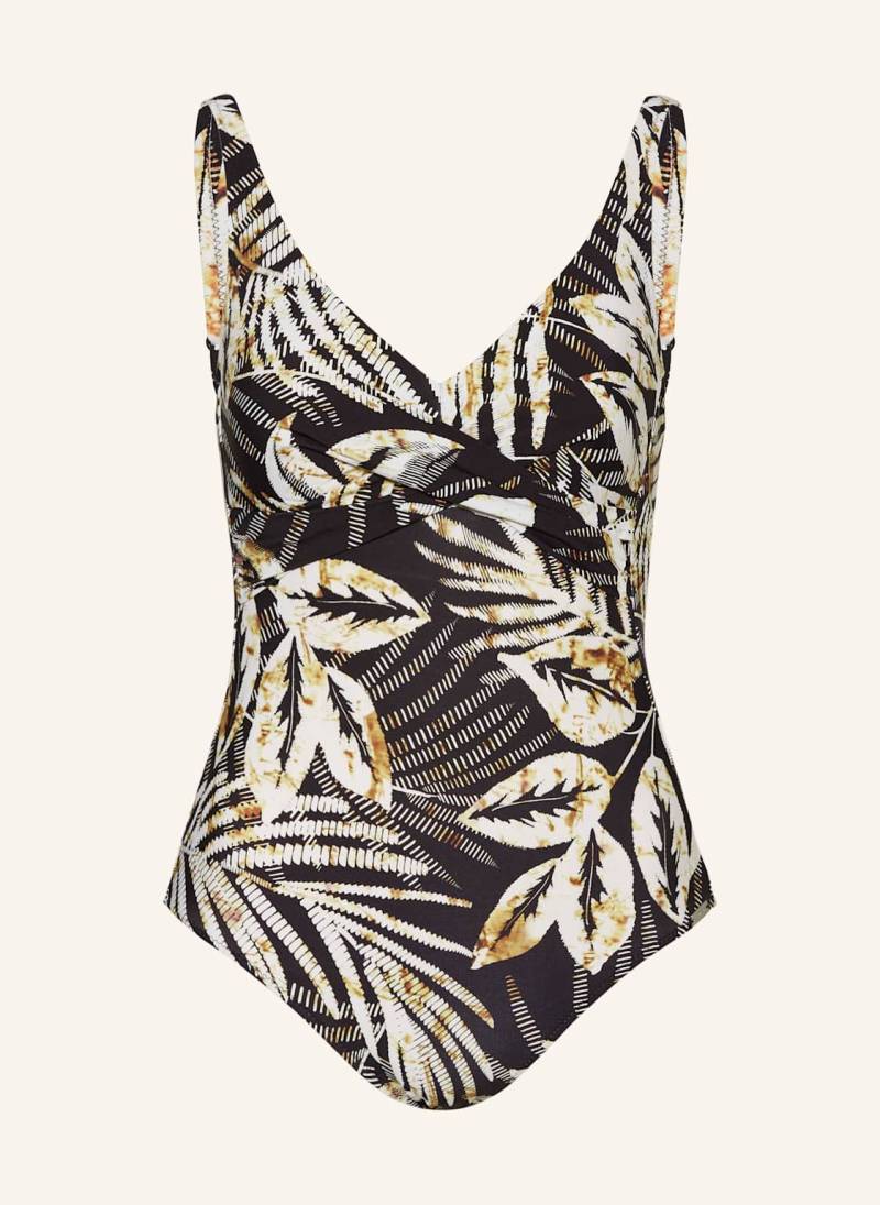 Charmline Shape-Badeanzug Seductive Leaves schwarz von CHARMLINE