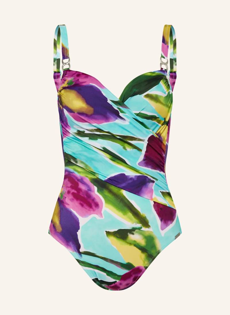 Charmline Shape-Badeanzug  Summer Aquarelle blau von CHARMLINE