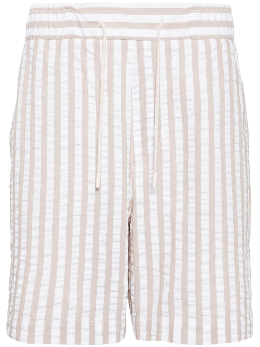CHÉ Marinero striped seersucker shorts - Neutrals von CHÉ