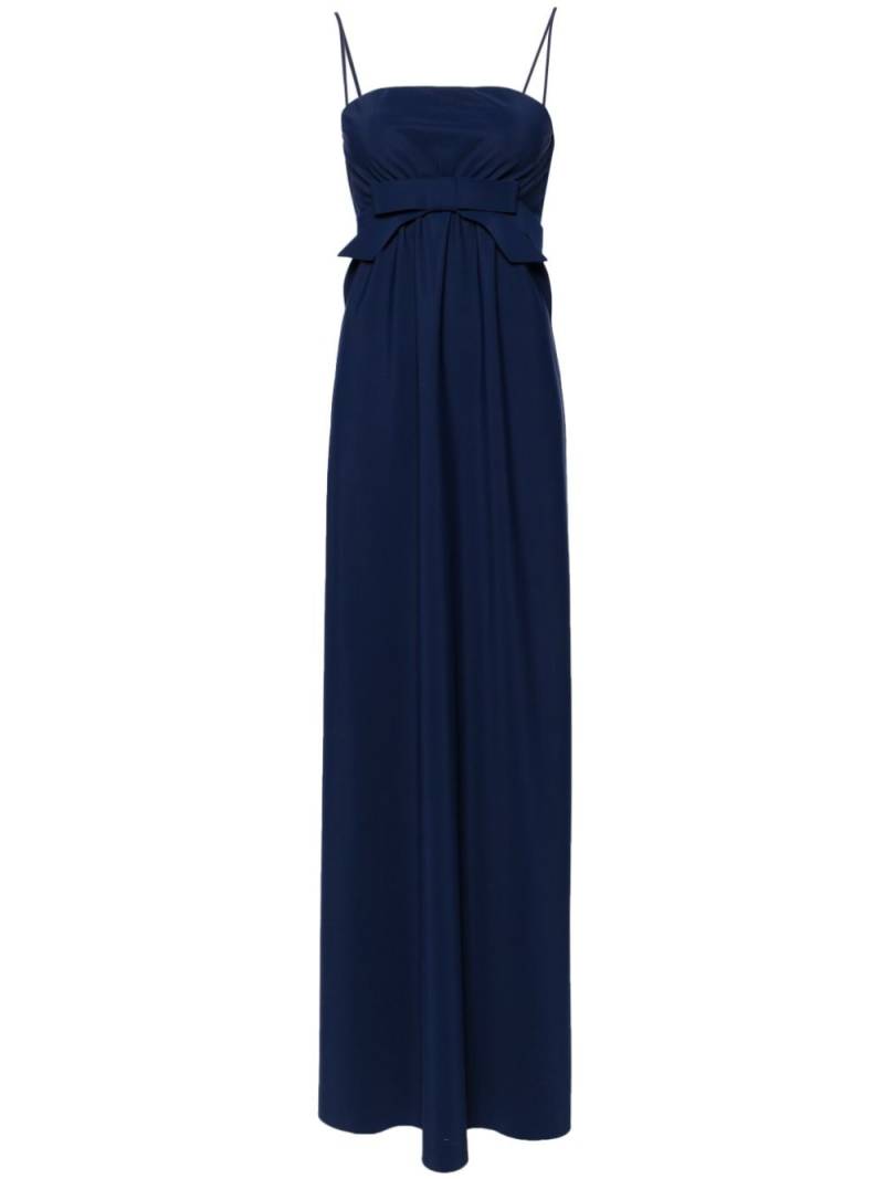 CHIARA BONI La Petite Robe Alga bow-detail gown - Blue von CHIARA BONI La Petite Robe